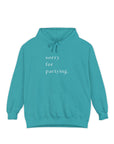 sorry for partying hoodie