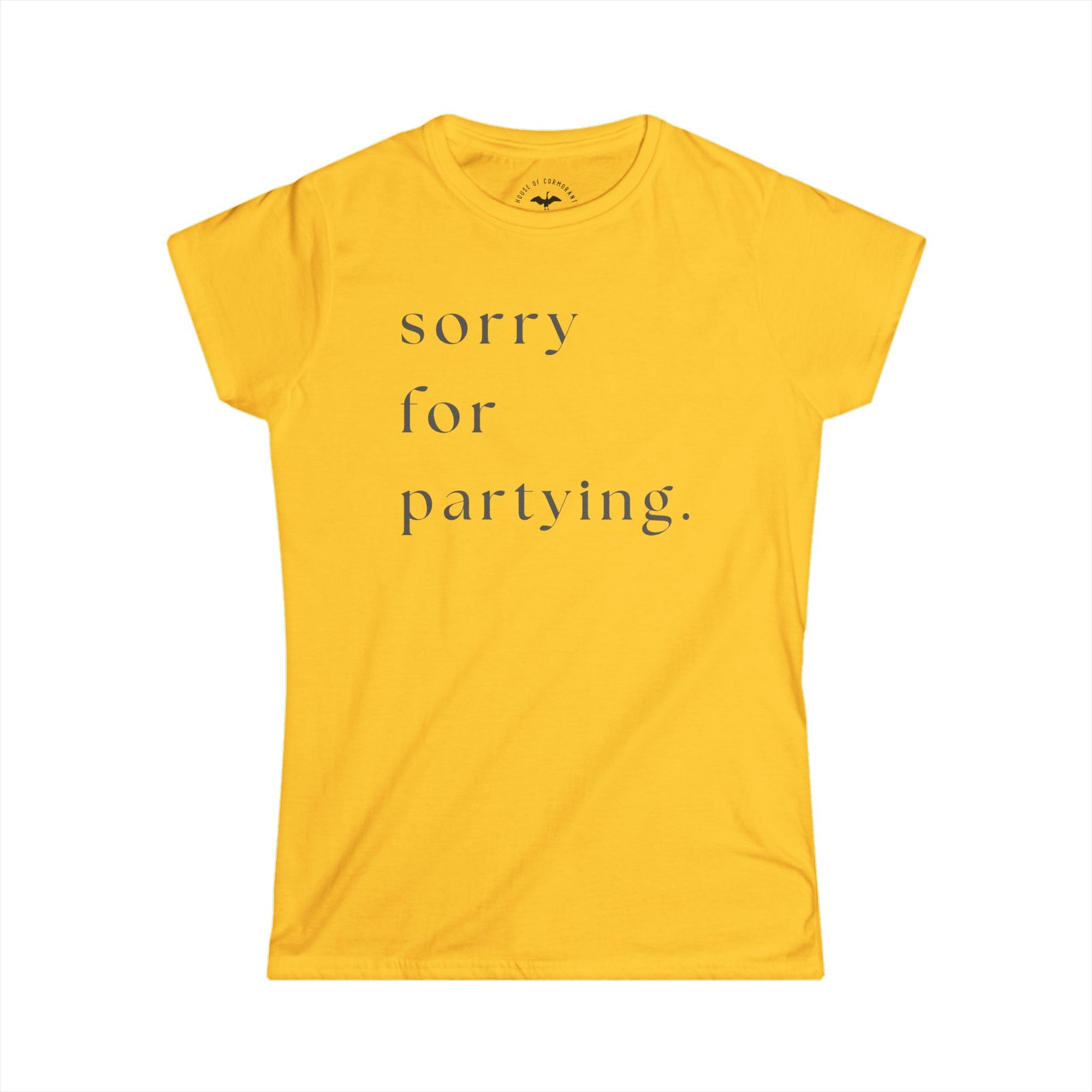 Women&#39;s sorry for partying.