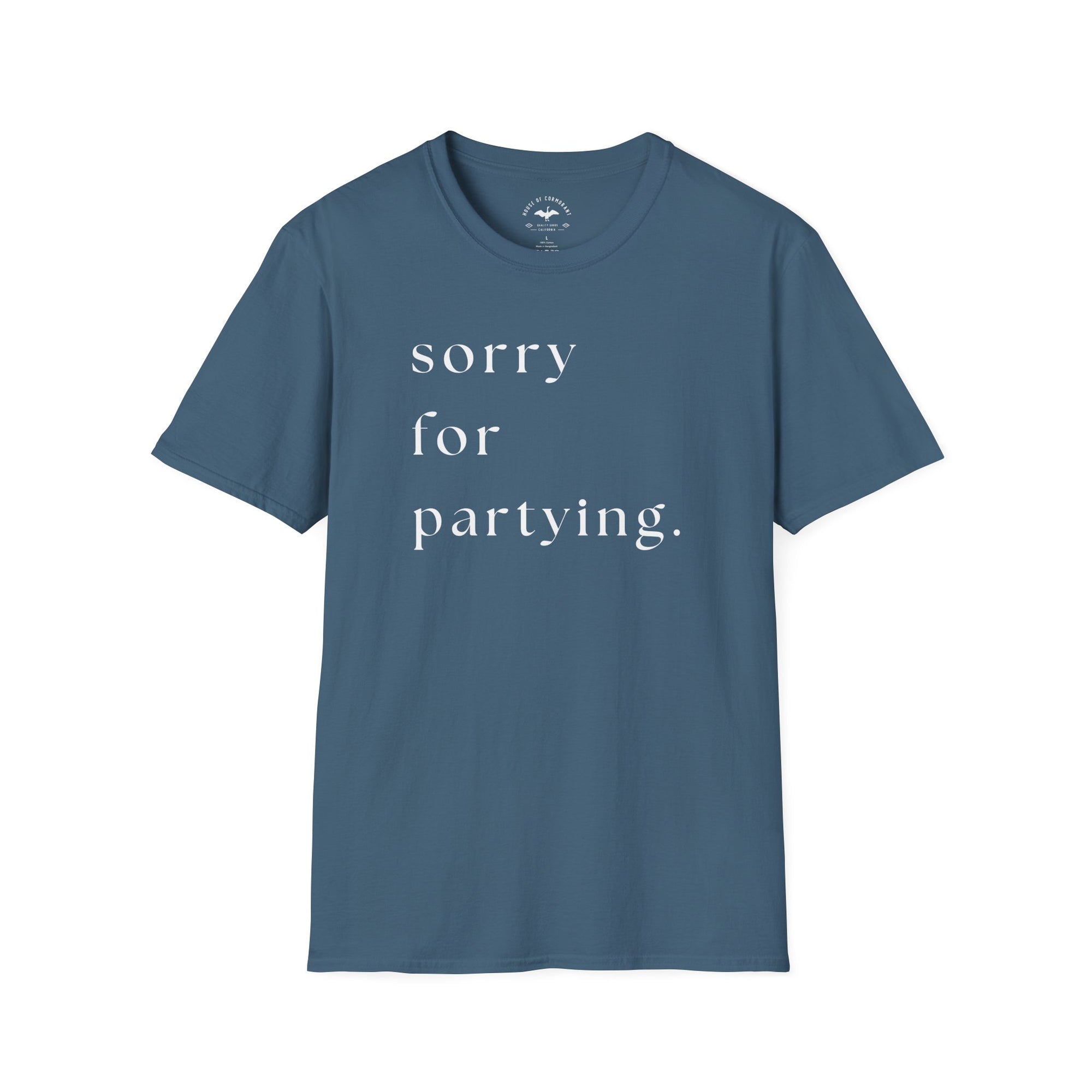 sorry for partying.