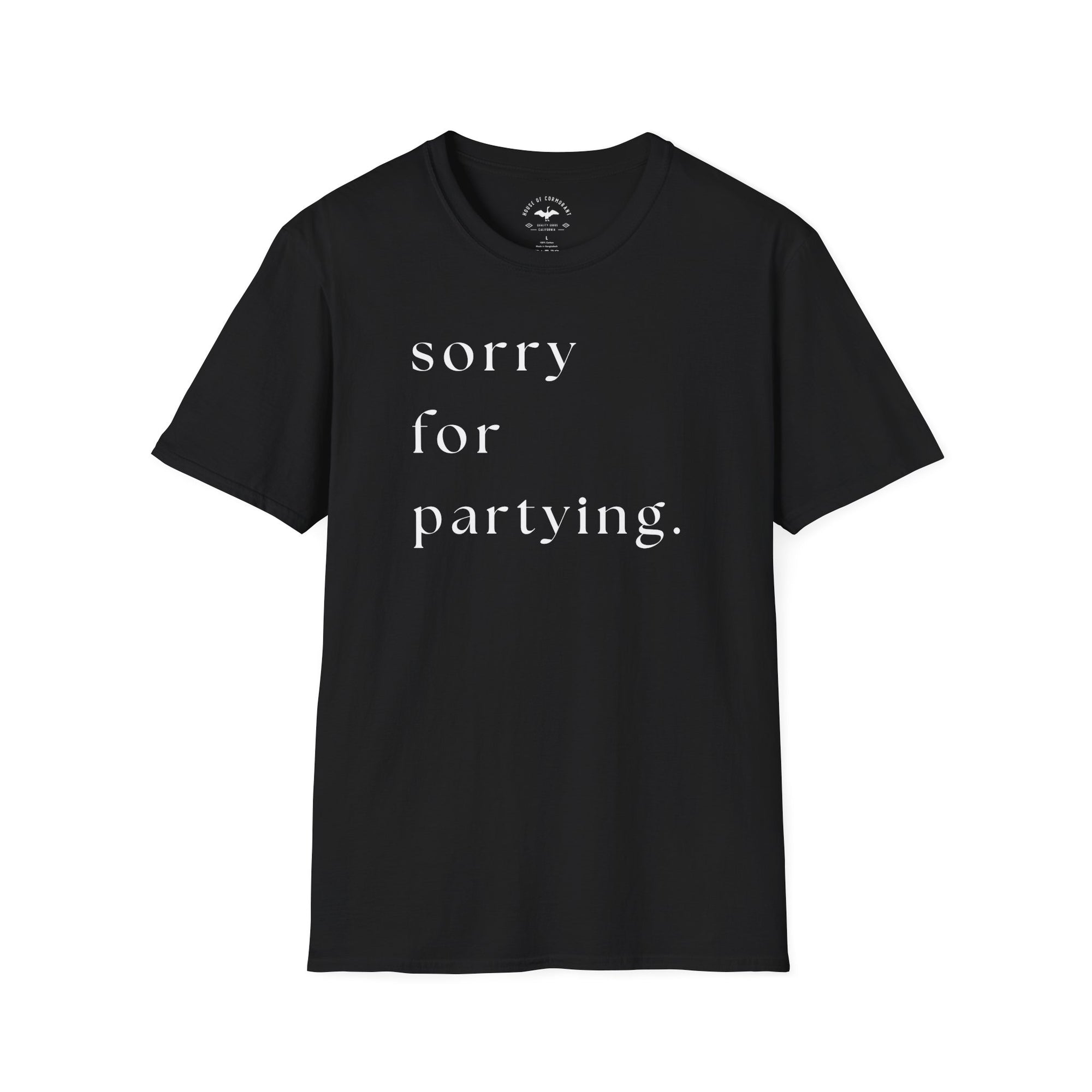 sorry for partying.