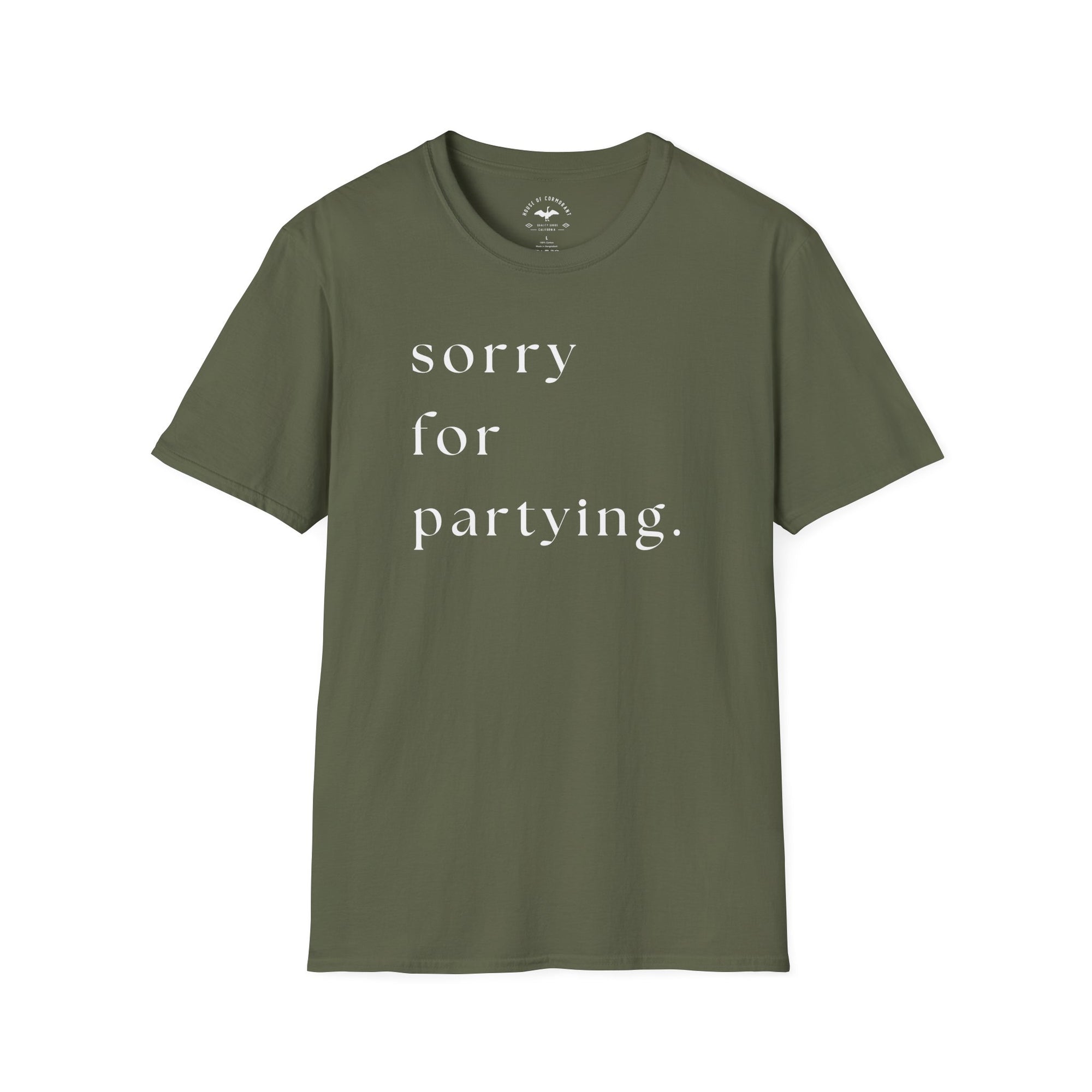 sorry for partying.