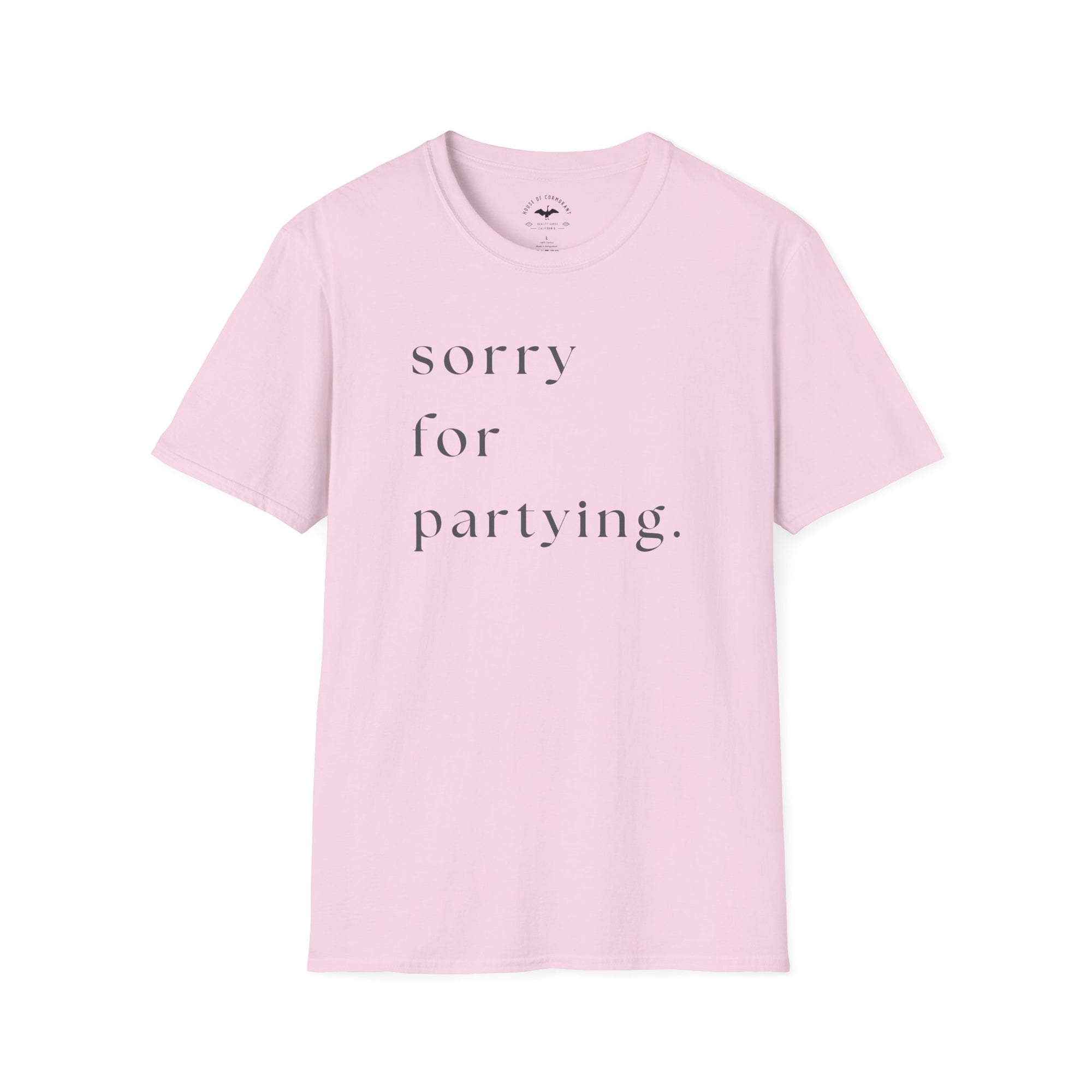 sorry for partying.