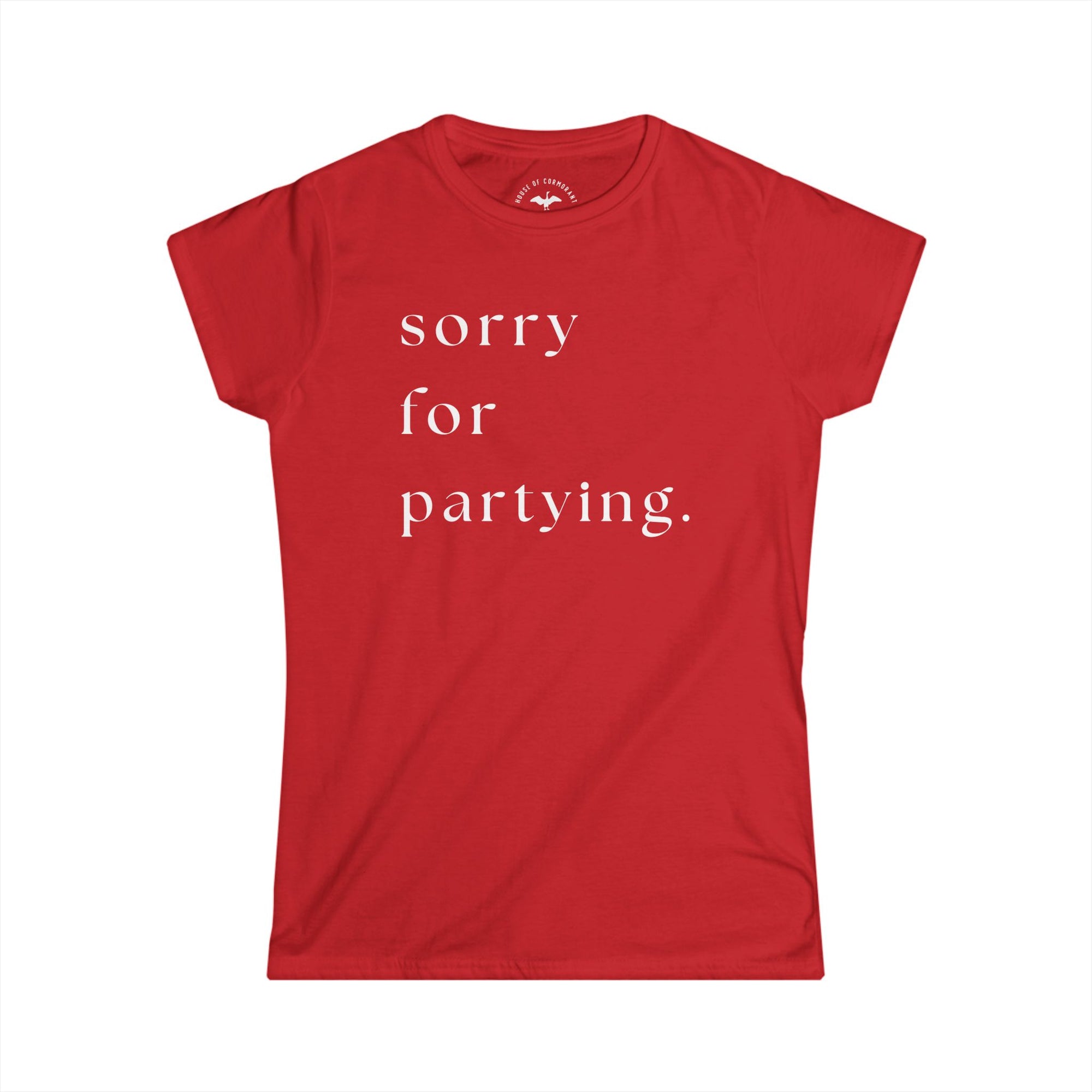 Women&#39;s sorry for partying.