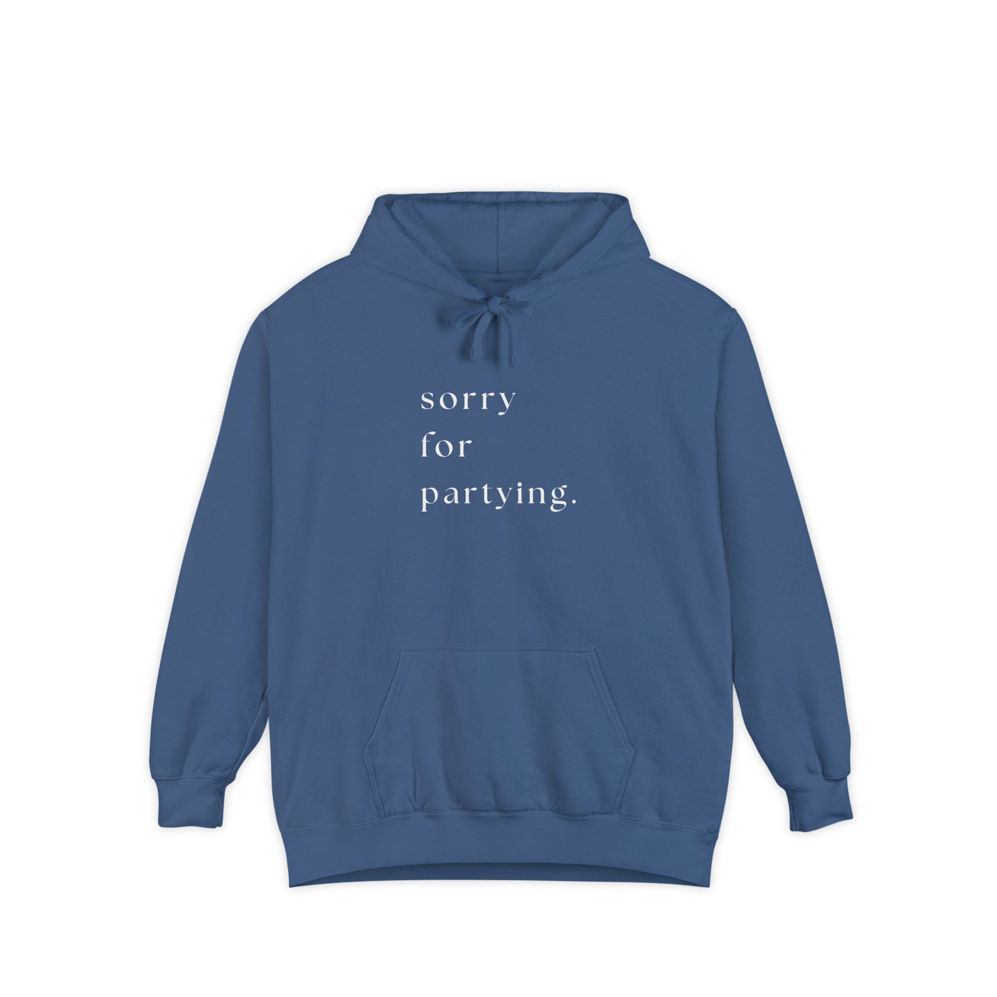 sorry for partying hoodie